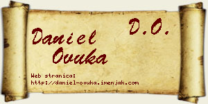 Daniel Ovuka vizit kartica